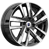 R15 6*15 4*98 +35 58,5 КиК Хант KC1034 Алмаз черный Автомобильный диск